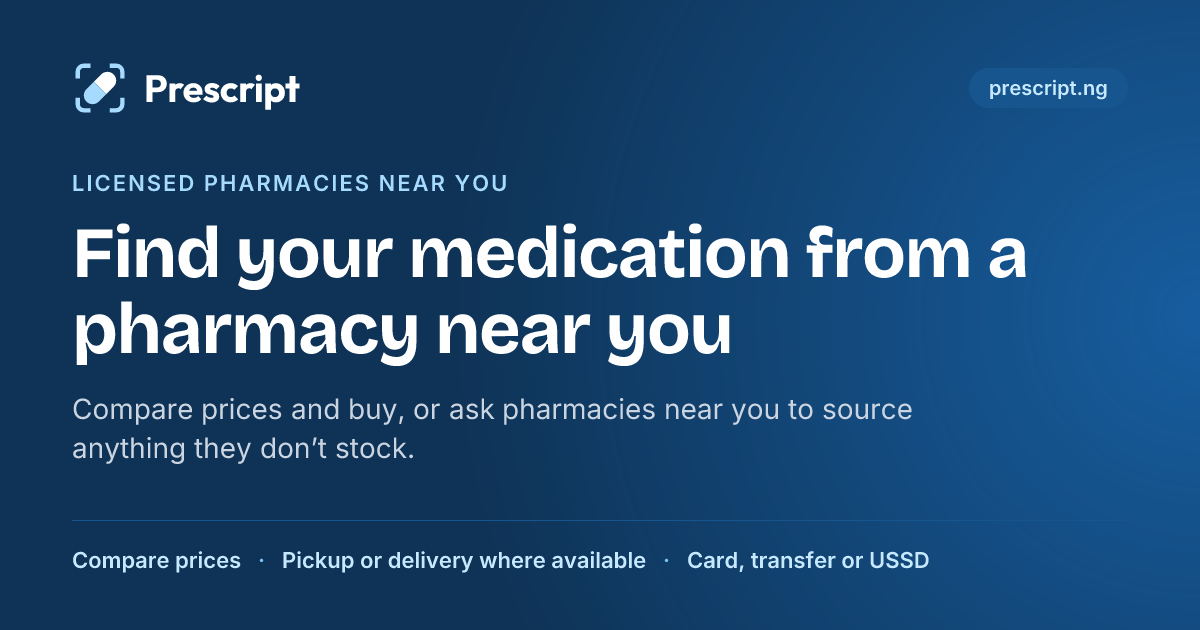 Prescript — Find your medication from a pharmacy near you